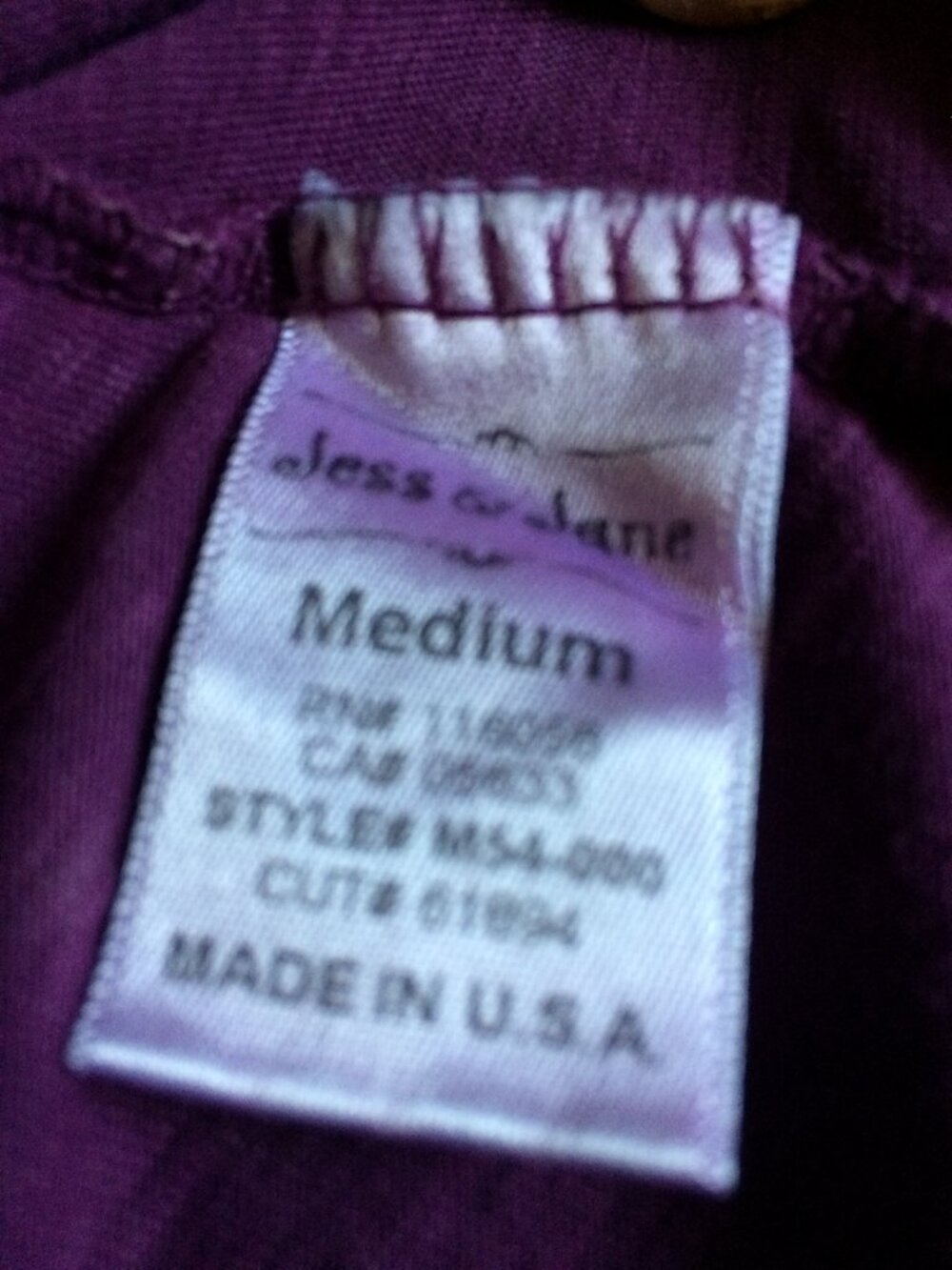Jess & Jane Asymmetric Tunic Top Size M - Picture 12 of 15
